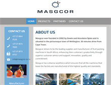 Tablet Screenshot of masgcor.co.za